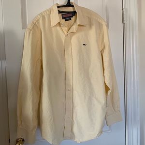 Vineyard Vines Yellow Whale Shirt in Medium